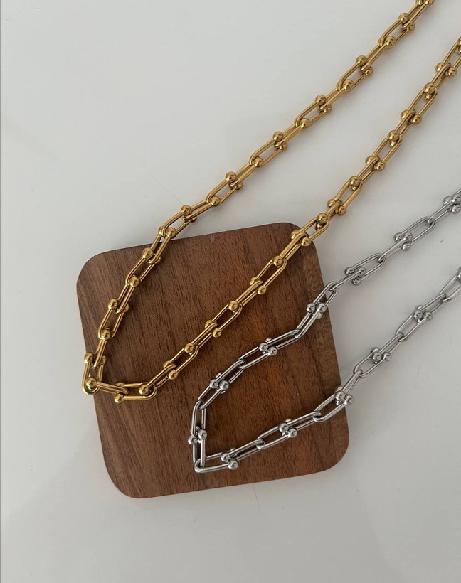 گردنبند استیل مدل تیفانی