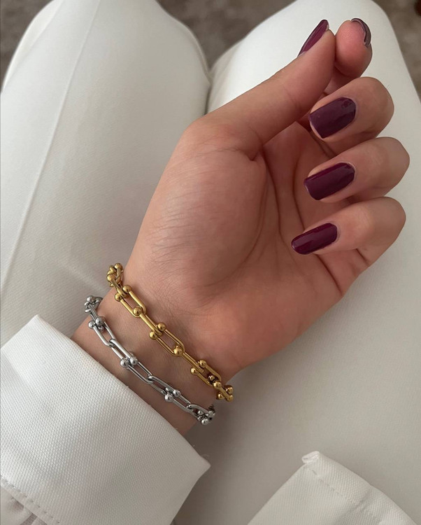 دستبنداستیل زنانه مدل تیفانی