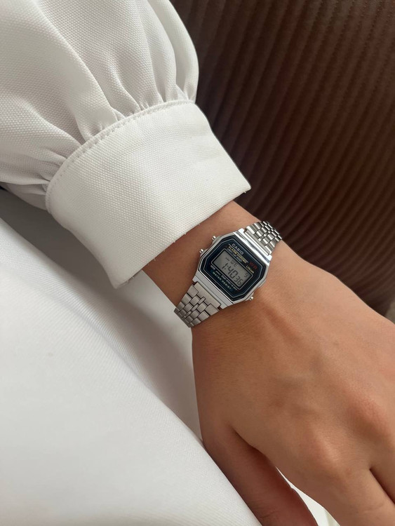 ساعت طرح کاسیو استیل زنانه