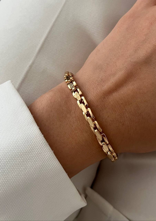 دستبنداسپرت طلایی زنانه