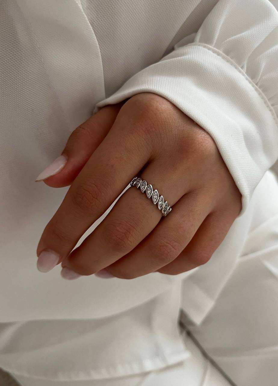 انگشترزنانه سیلور نگینی جواهری ژوپینگ