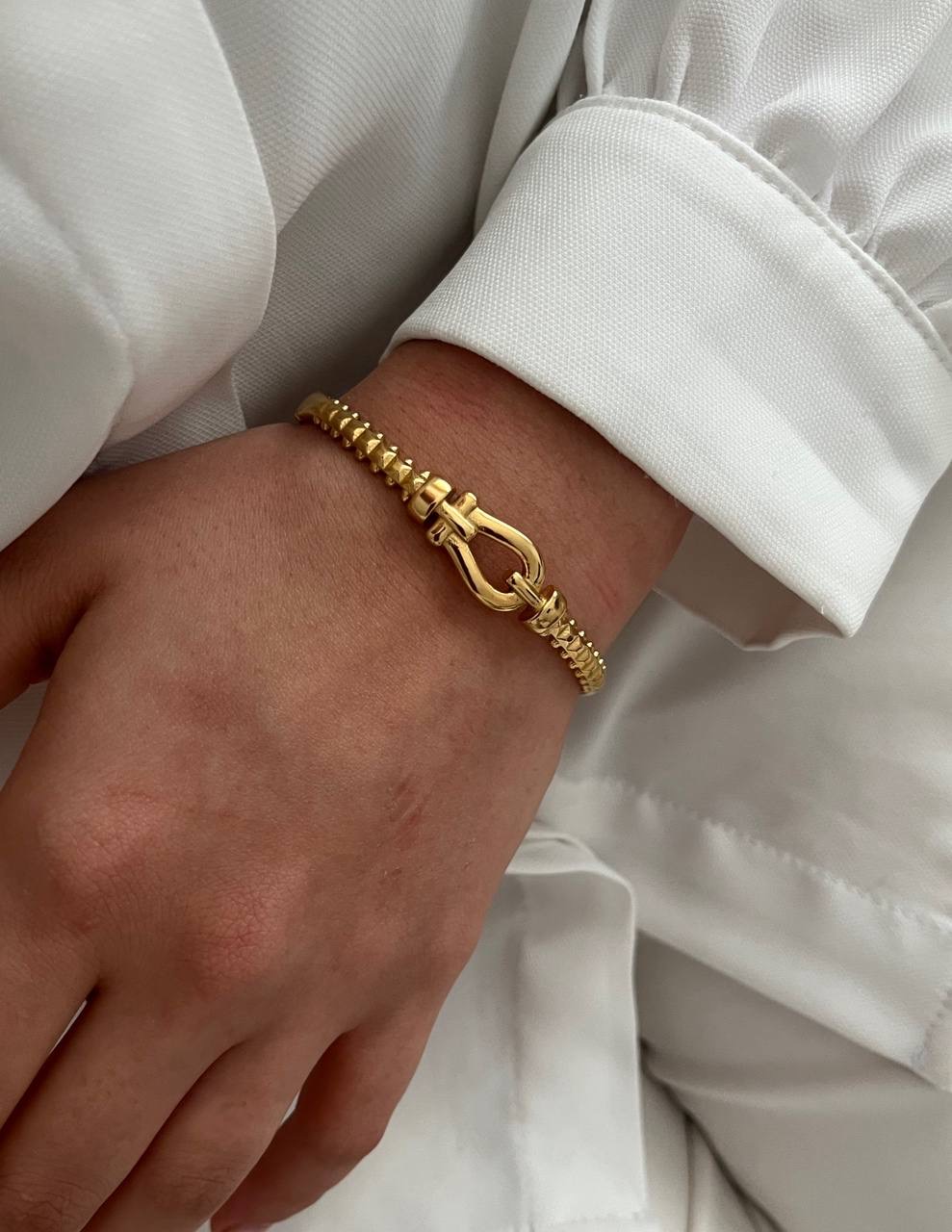 بنگل طرح دار زنانه طلایی