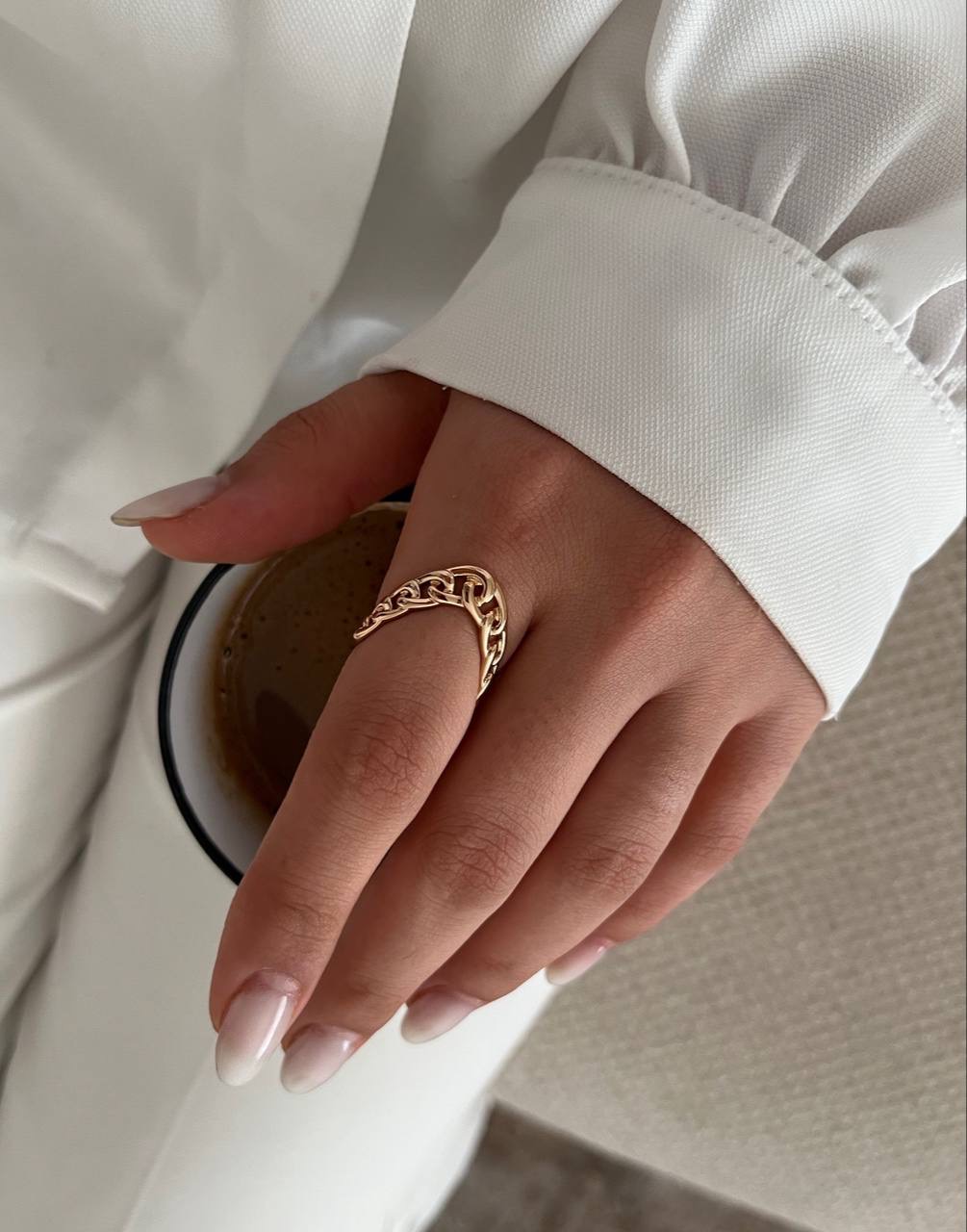 انگشترکارتیر زنانه طلایی ژوپینگ ضدحساسیت