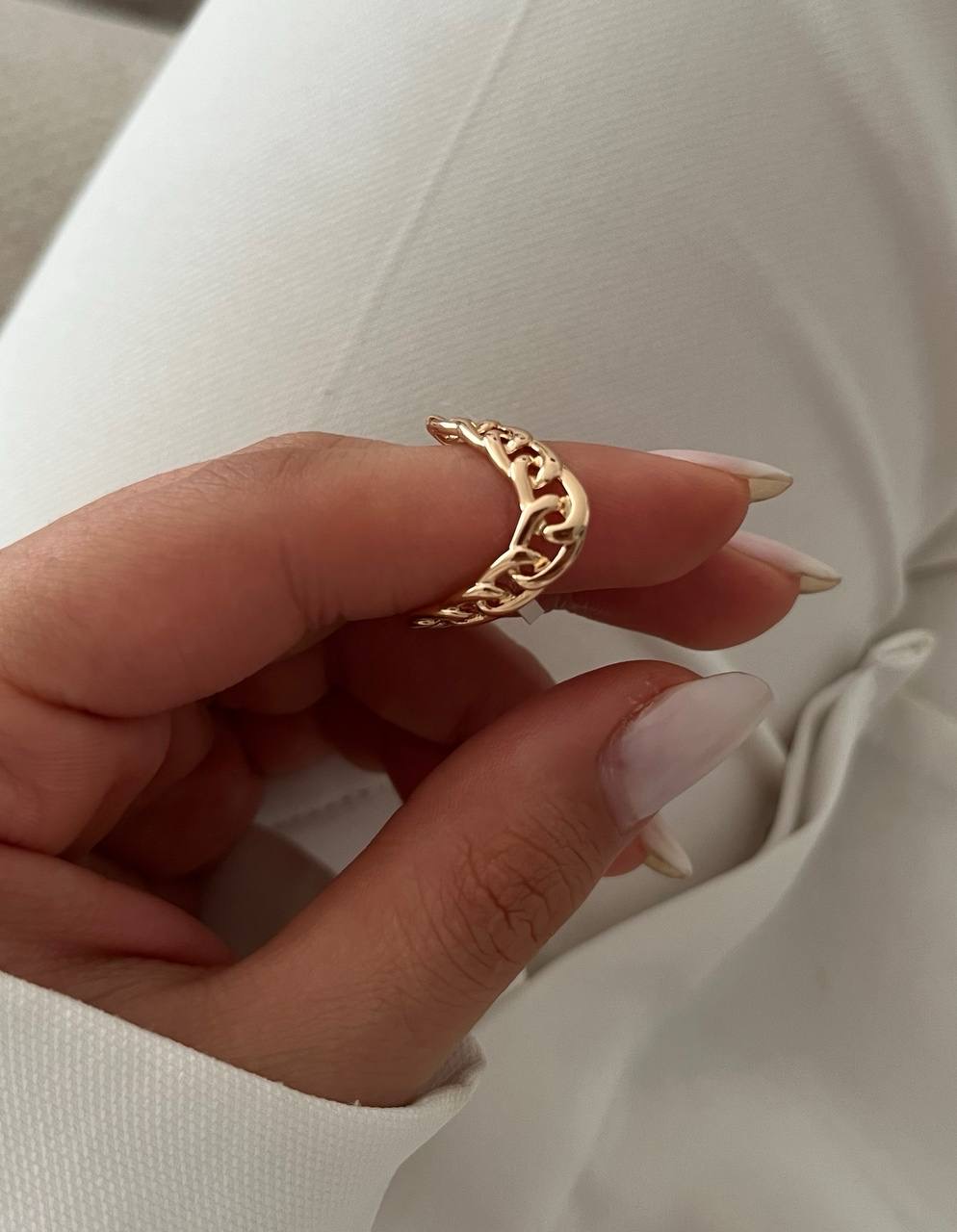 انگشترکارتیر زنانه طلایی ژوپینگ ضدحساسیت