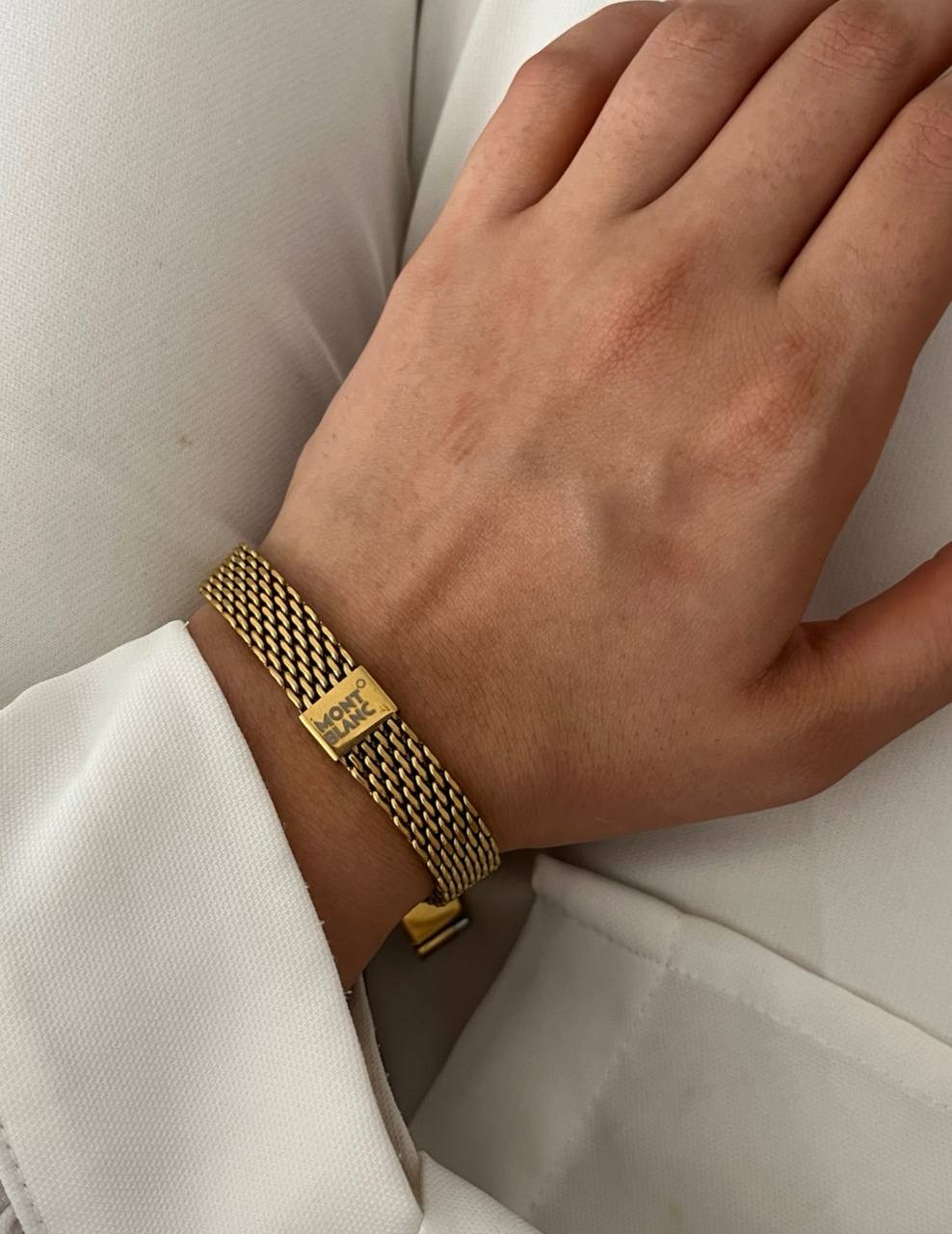 دستبندرولکس حصیری طلایی زنانه استیل