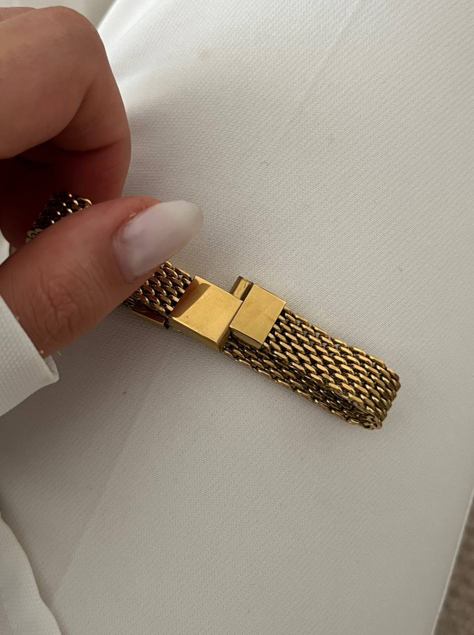 دستبندرولکس حصیری طلایی زنانه استیل