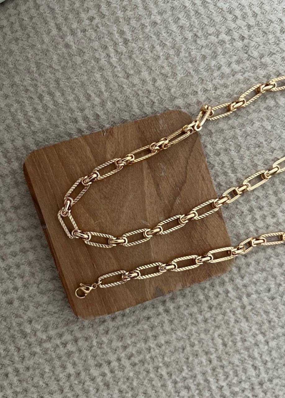 ست دستبندگردنبند ژوپینگ زنانه طلایی رنگ ثابت