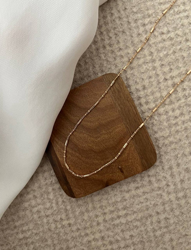 گردنبند ظریف طلایی ژوپینگ زنانه ضدحساسیت