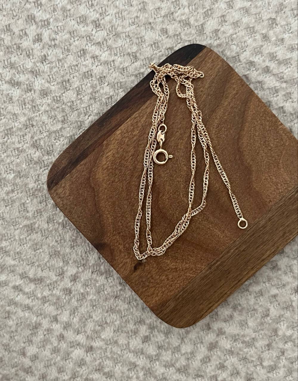 گردنبند ظریف طلایی ژوپینگ دخترانه