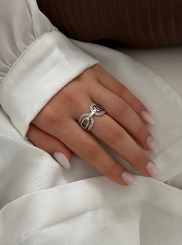 انگشترسیلورنگینی دخترانه رنگ ثابت