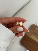 گوشواره زنانه ساده طلایی ژوپینگ